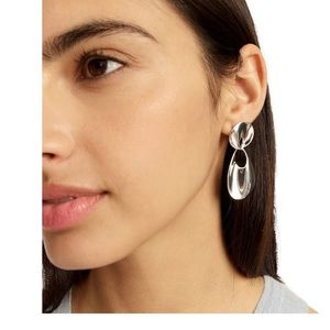 J Crew Silver Earrings